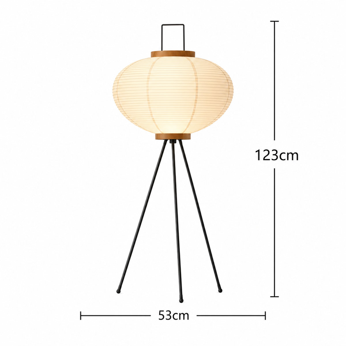 Japanese Style Rice Paper Floor Lamp