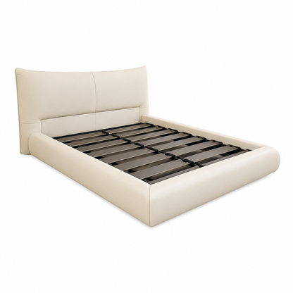 Aura Top Grain Leather Bed Frame