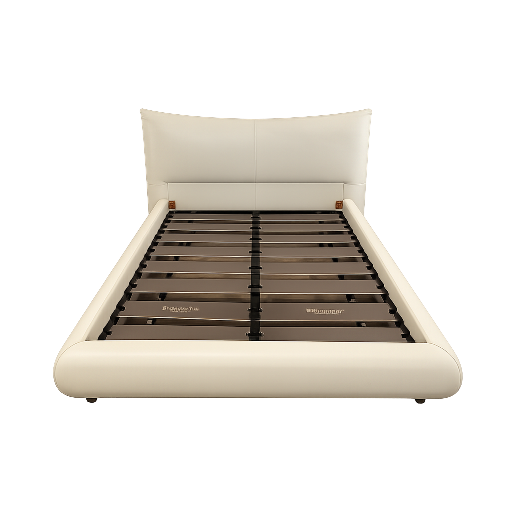 Aura Top Grain Leather Bed Frame