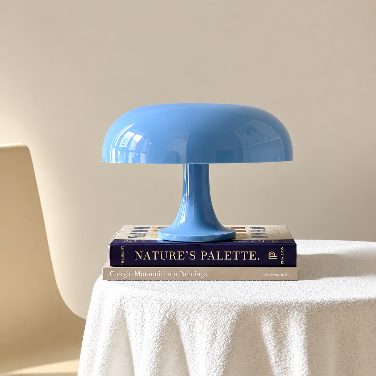 Mushroom Table Lamp - Blue