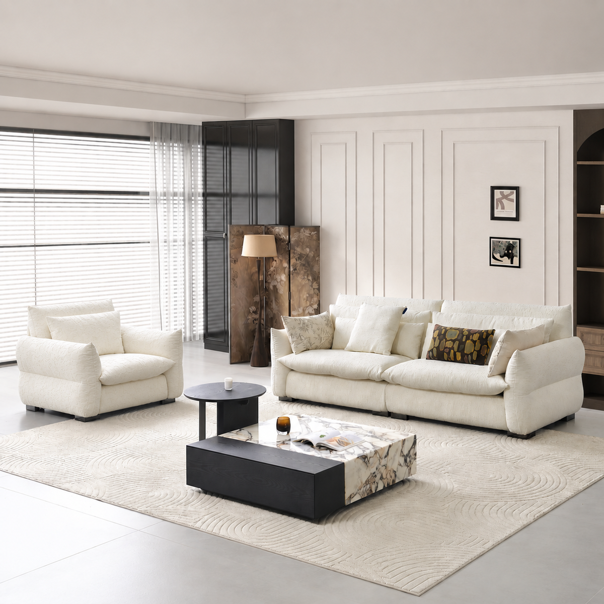 Elara Lounge Sofa in Chenille