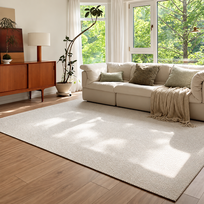 Wool Area Rug - Water & Stain Resistant