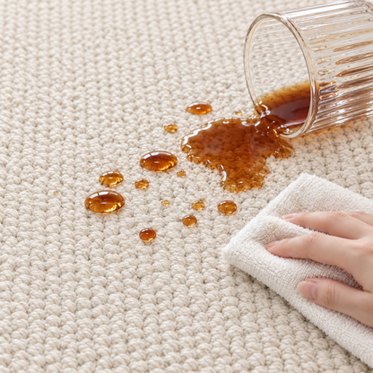 Wool Area Rug - Water & Stain Resistant